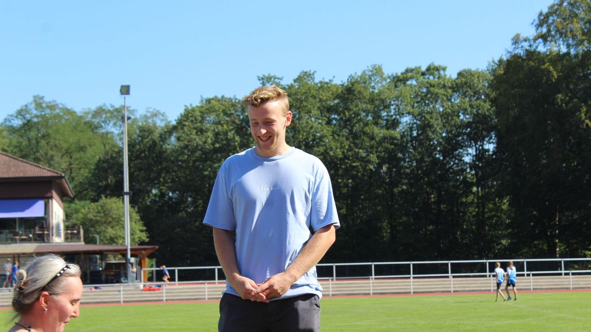 Kai Hurych belegt im Hammerwurf der U20 mit 71,19 Metern Rang 3 der Deutschen Bestenliste.