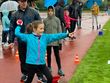 Trotz Dauerregen hatten die Kinder der U8 bei den Kreismeisterschaften in Lampertheim Spaß bei der Sache. Foto: Kerstin Sonnabend.